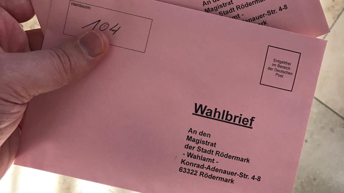 Breifwahl in Rödermark beantragen