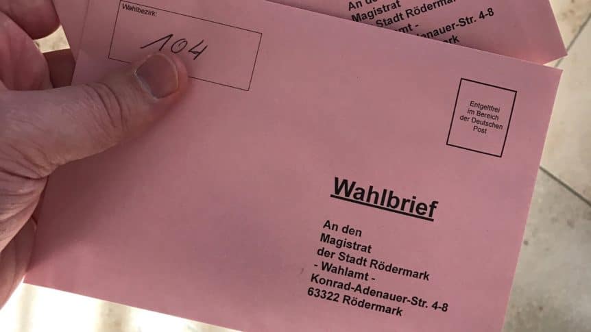 Breifwahl in Rödermark beantragen