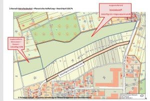 Umgehungsstrasse Messenhausen für neues und altes Gewerbegebiet.